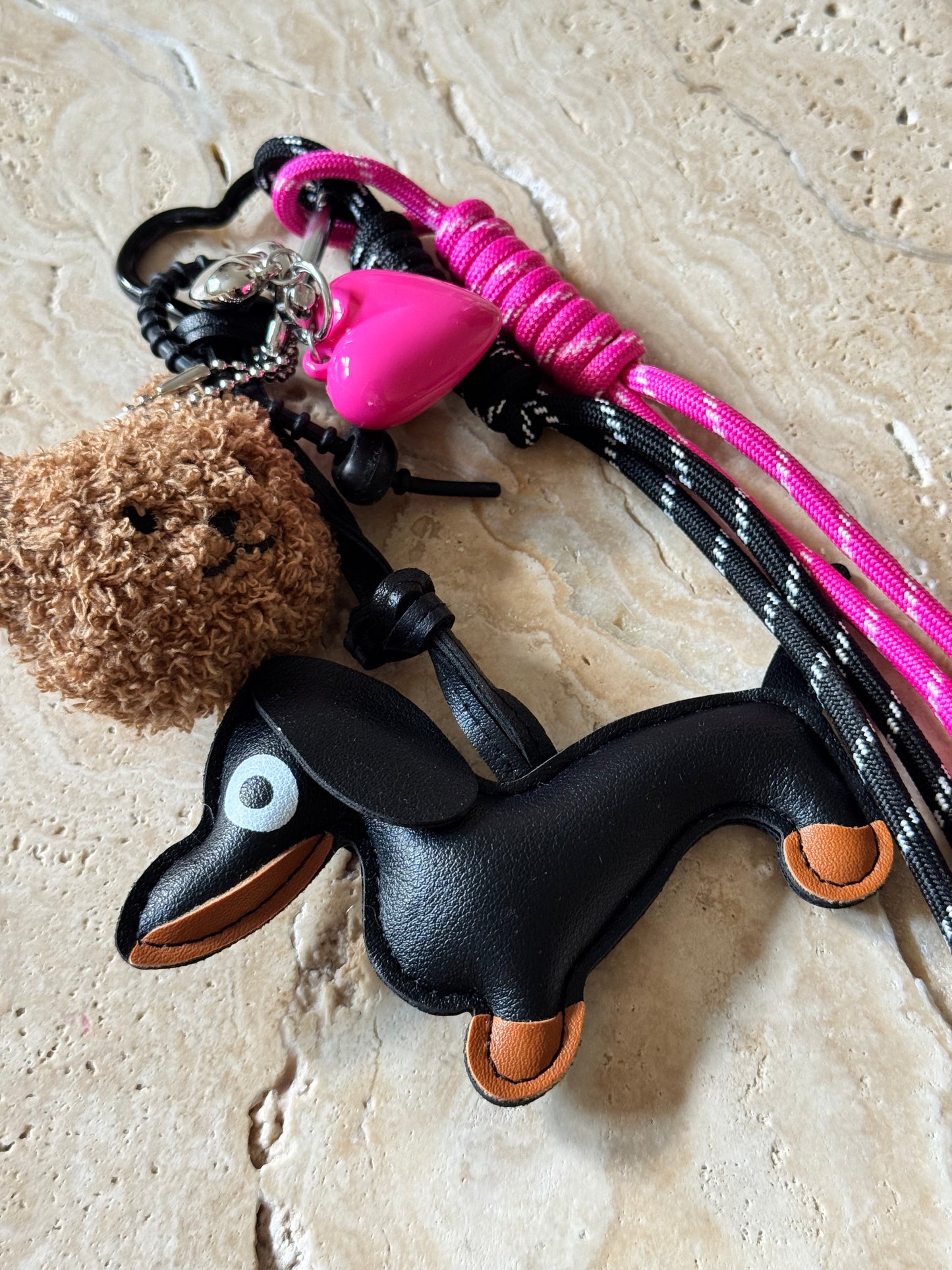 Charm Anhänger „Teddy Dog Black“