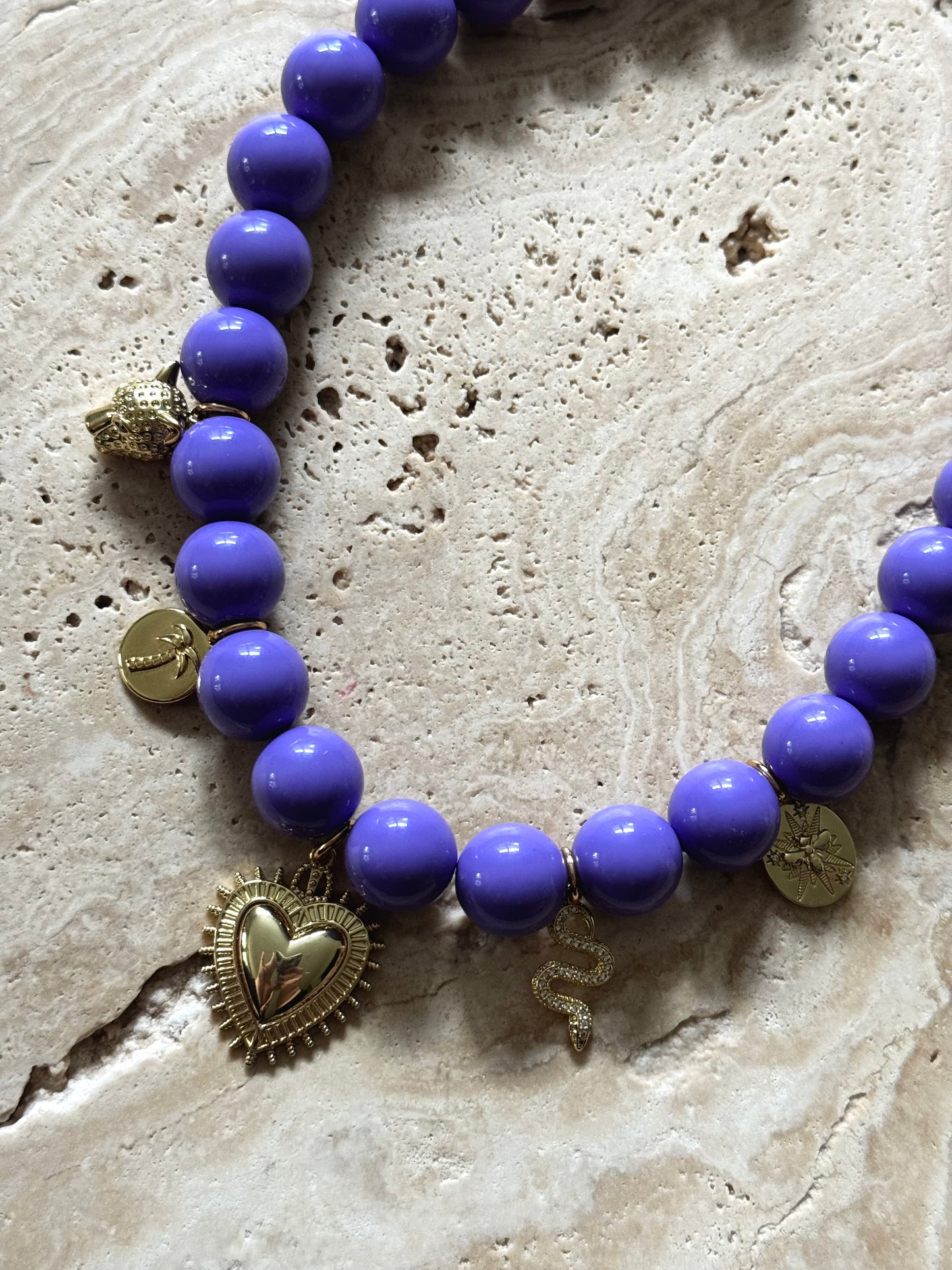 Purple Charm Glow Kette