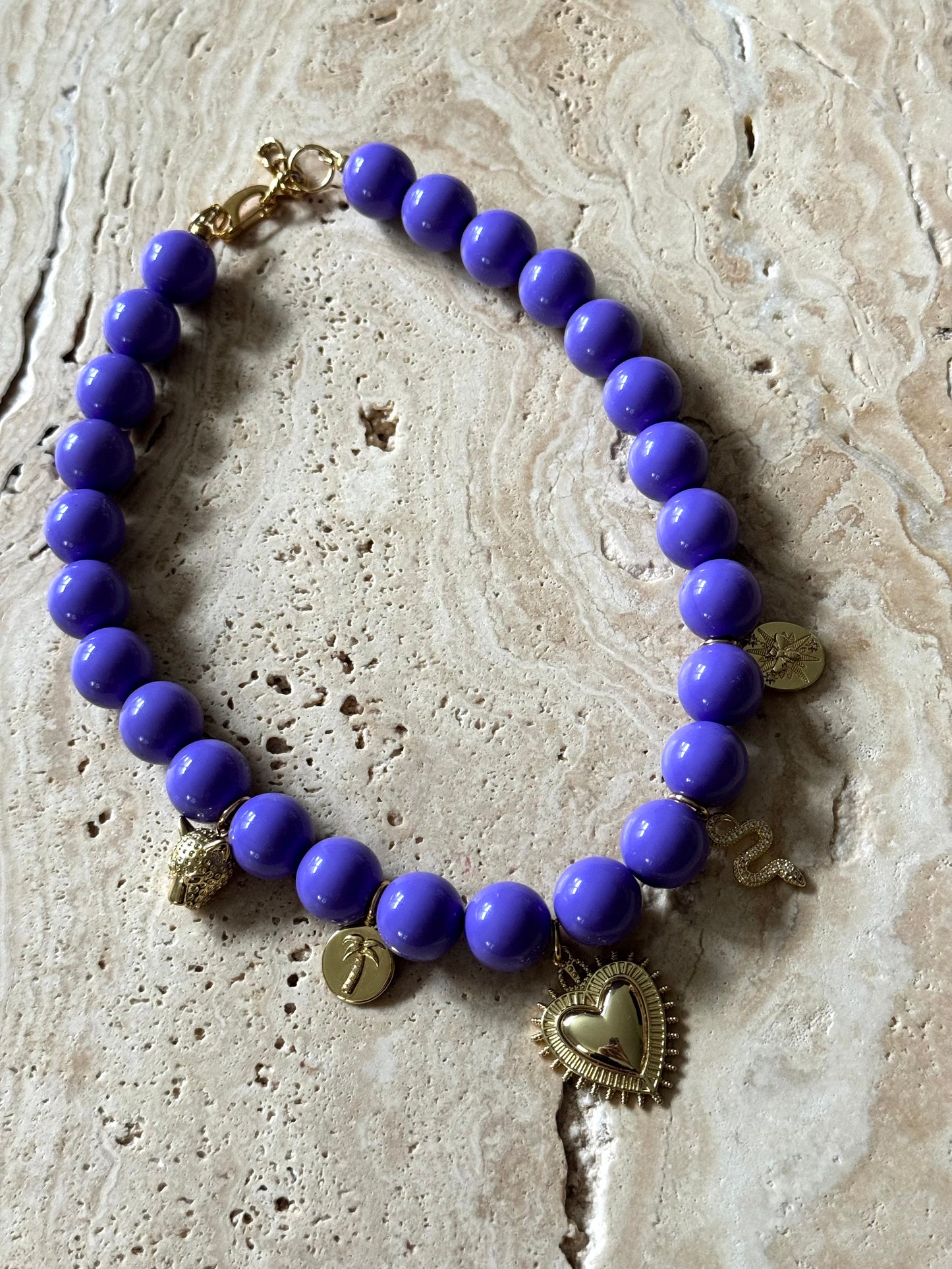 Purple Charm Glow Kette