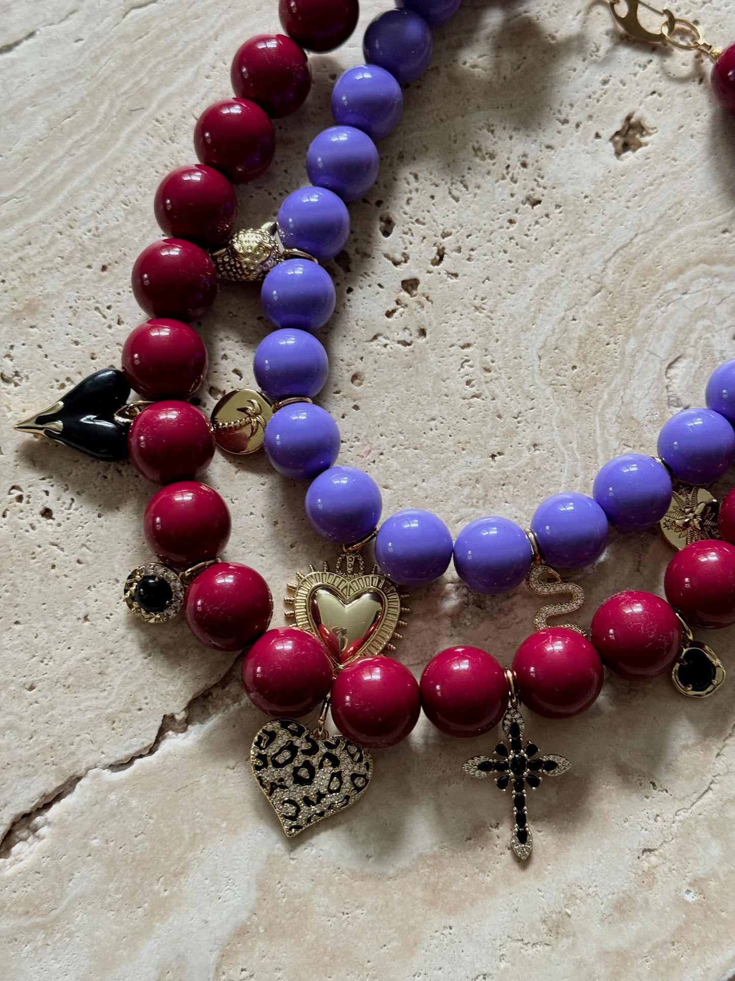 Purple Charm Glow Kette
