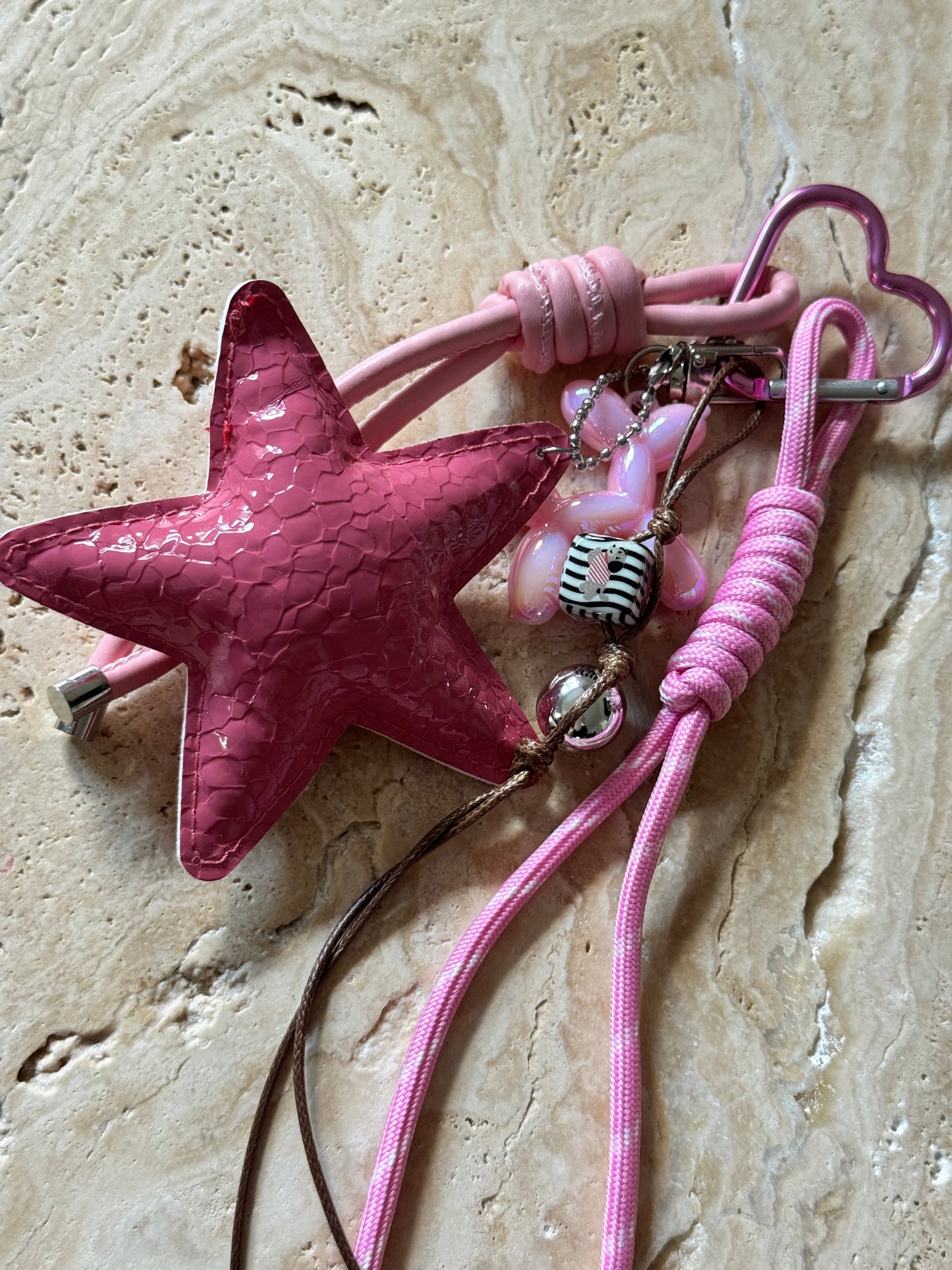 Charm Anhänger „Pink Star“