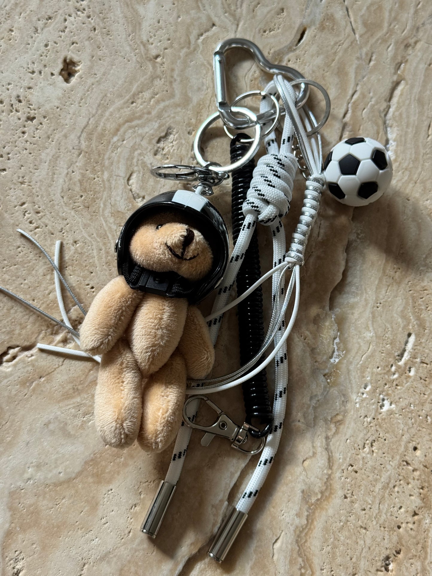 Charm Anhänger „Black Motor Teddy“
