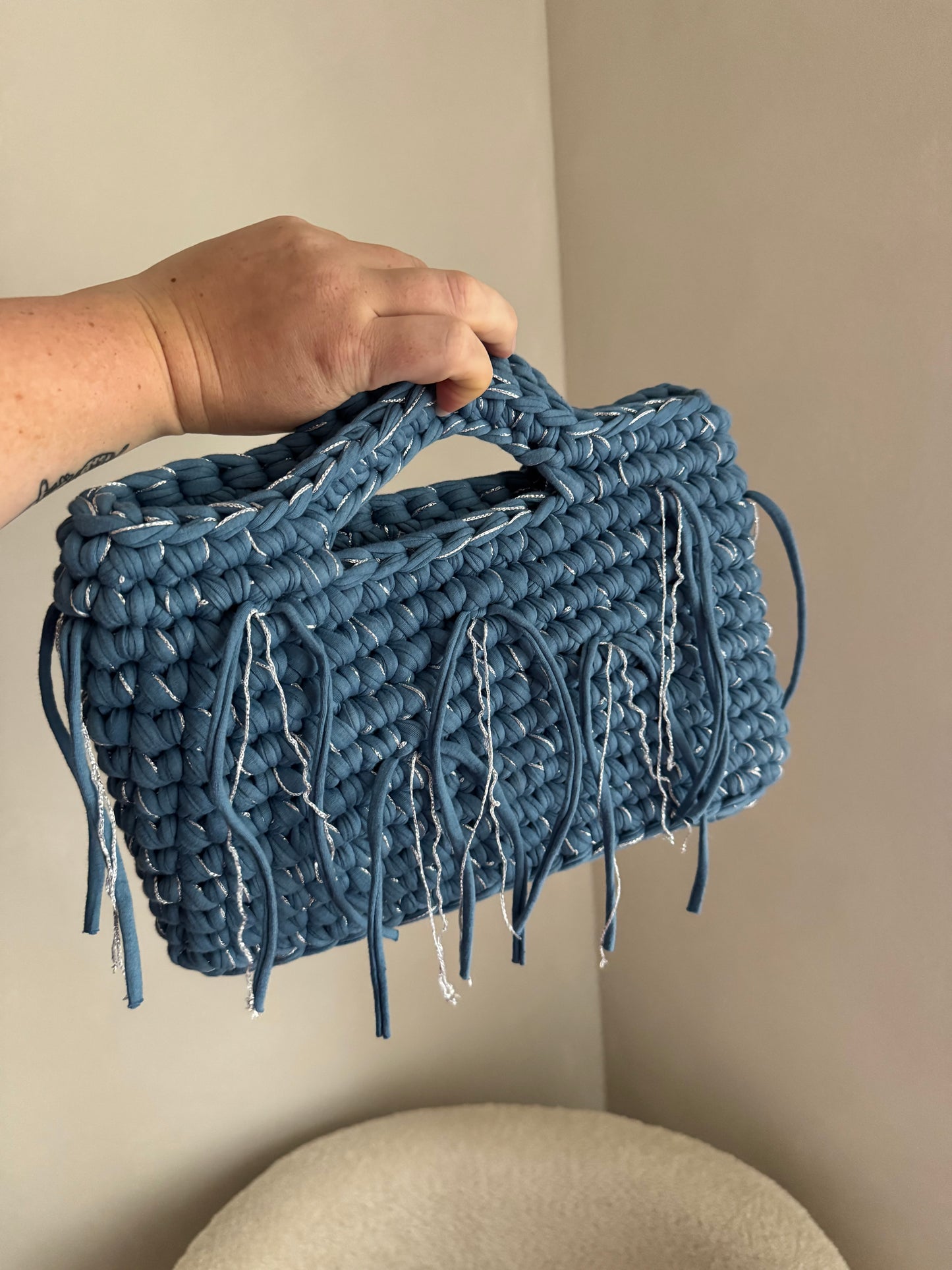 Tasche „Silberblue“