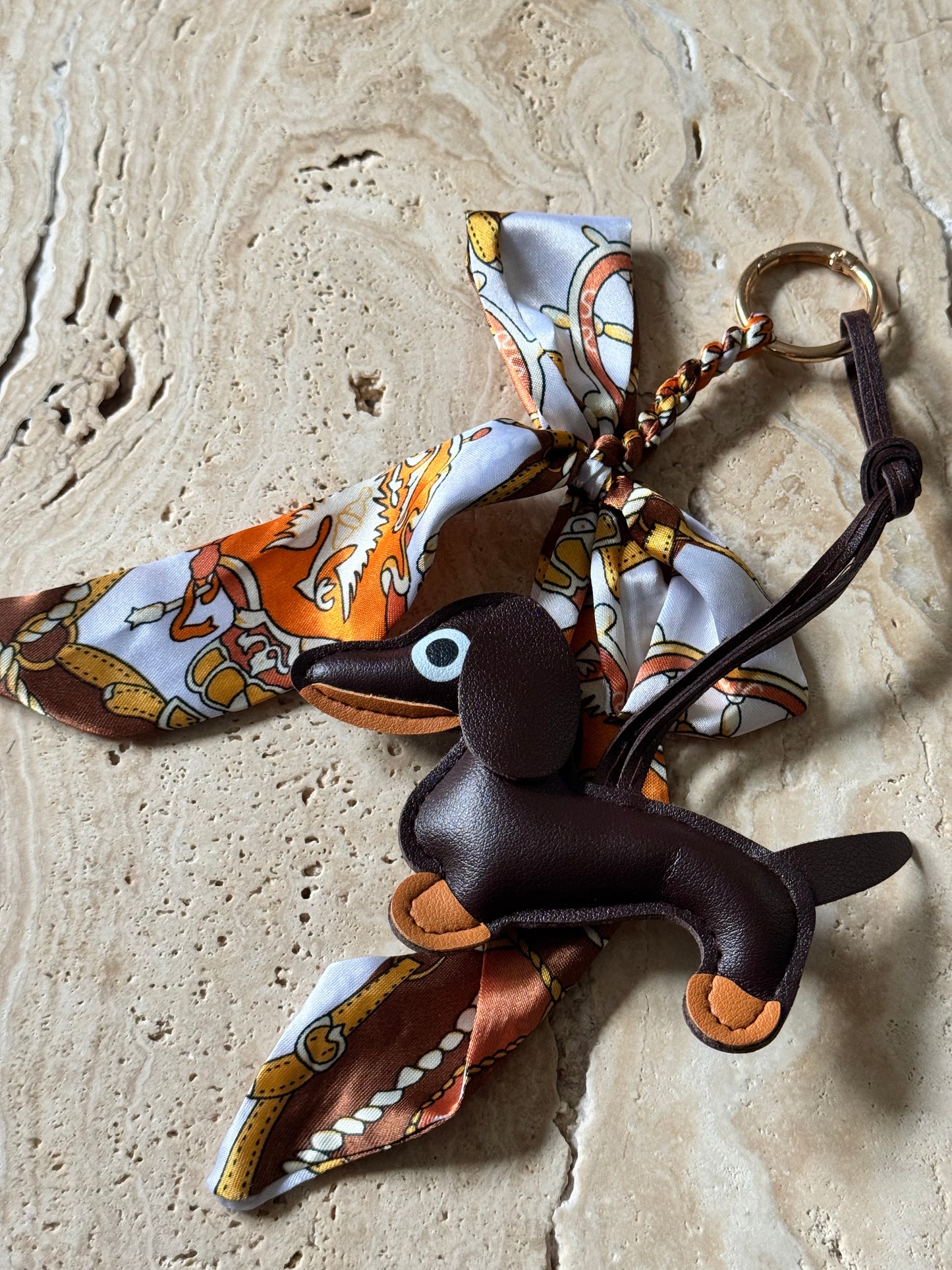 Charm Anhänger „Brown Dackel“