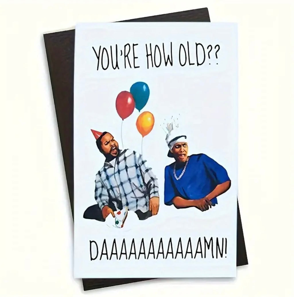 Postkarte „Daaaamn“
