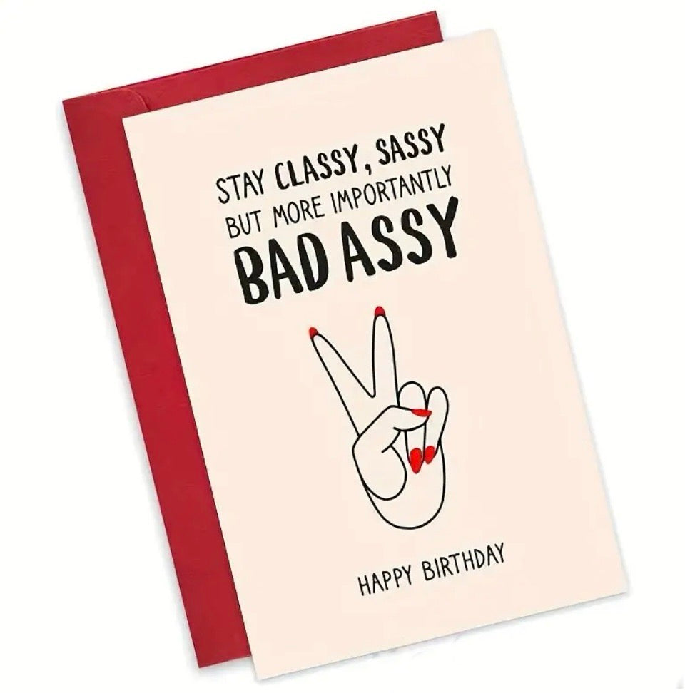 Klappkarte „Bad Ass“