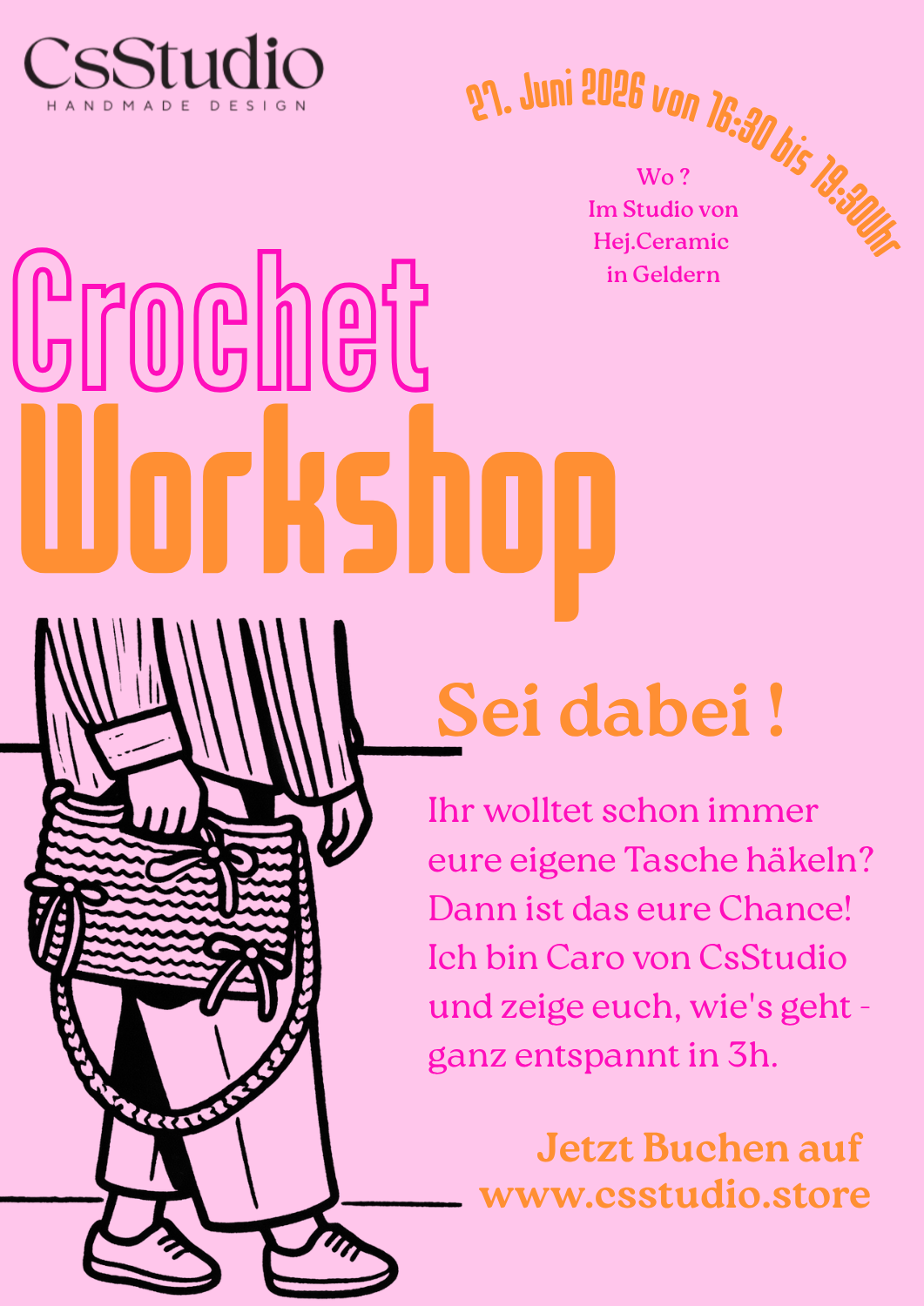 Crochet Workshop - Häkle deine eigene Tasche 27.06.26 (Anfänger)
