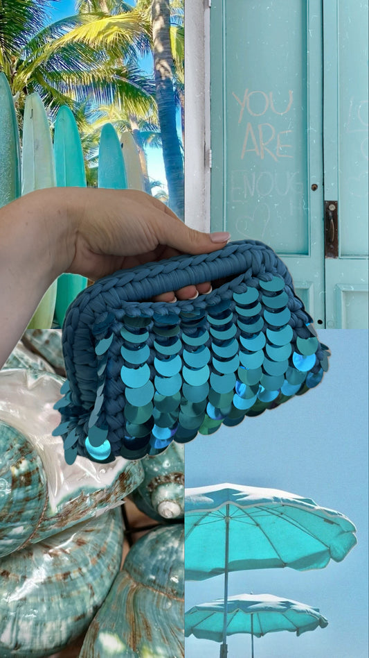 Clutch „Ibiza Dark Türkis Dream“