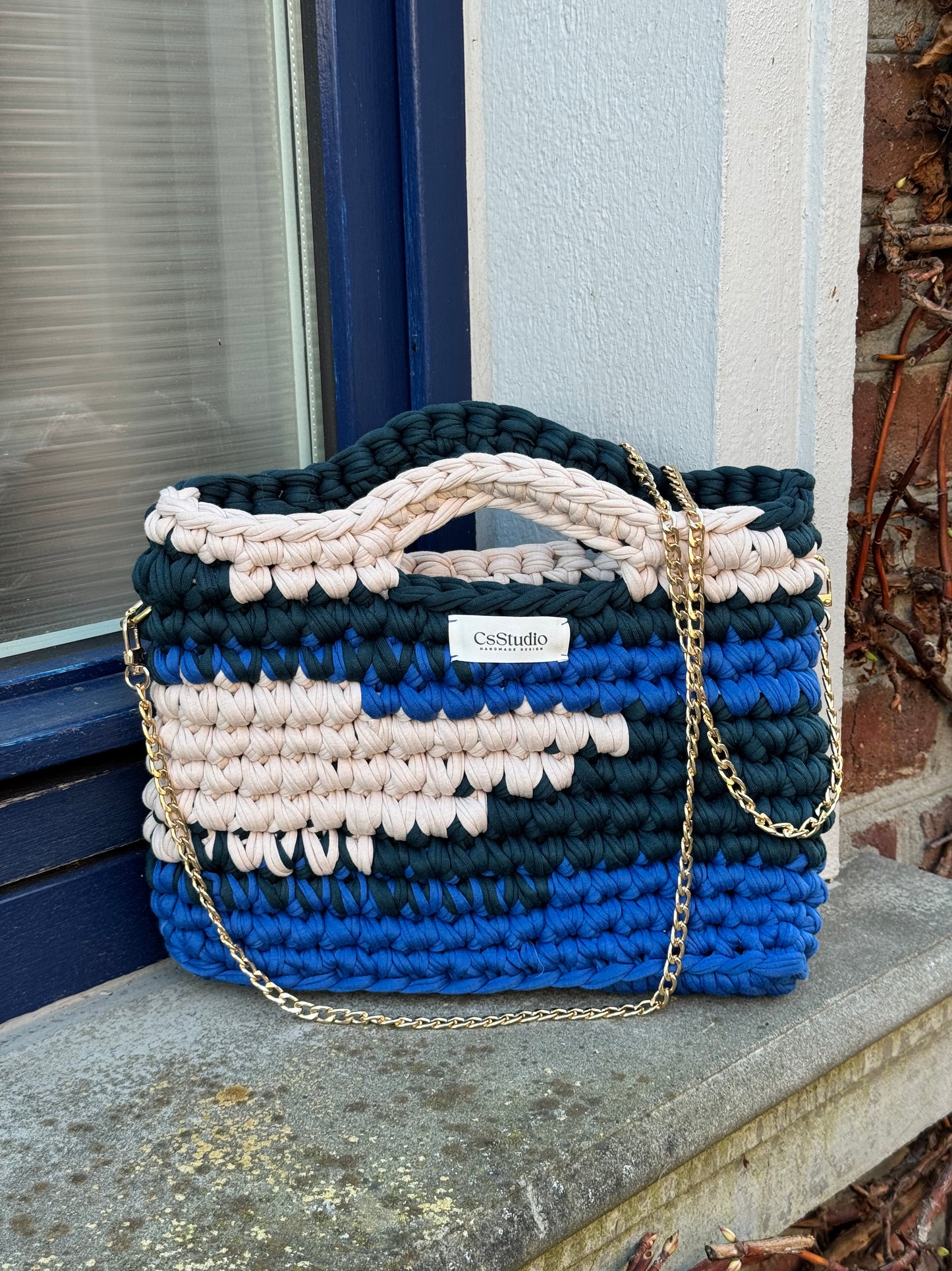 Tasche „Cozy Chain Blue Bag“
