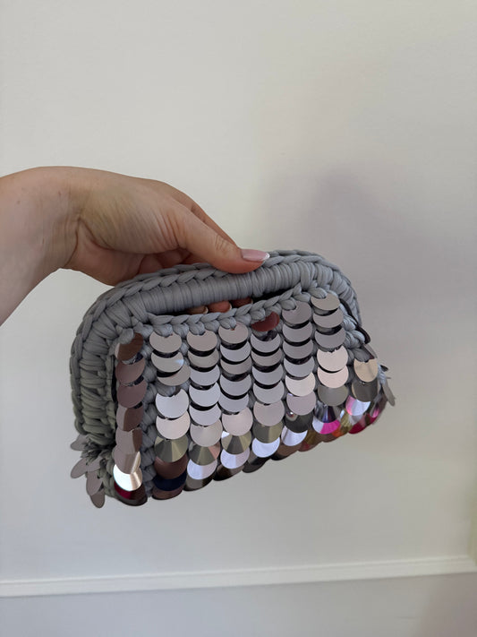 Clutch „Ibiza light Silver Dream“