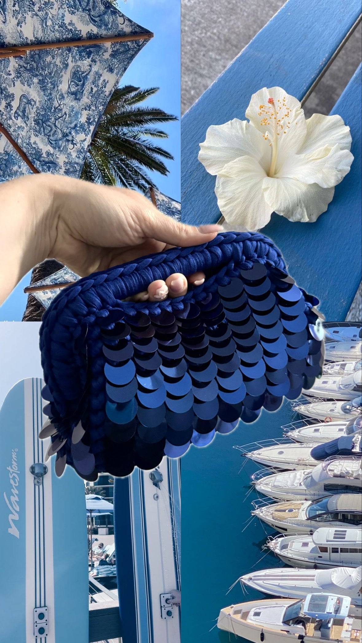 Clutch „Ibiza Blue Dream“