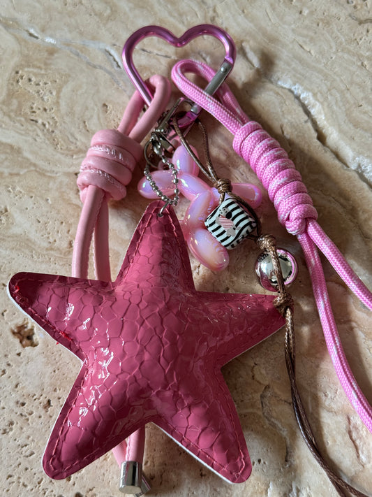Charm Anhänger „Pink Star“