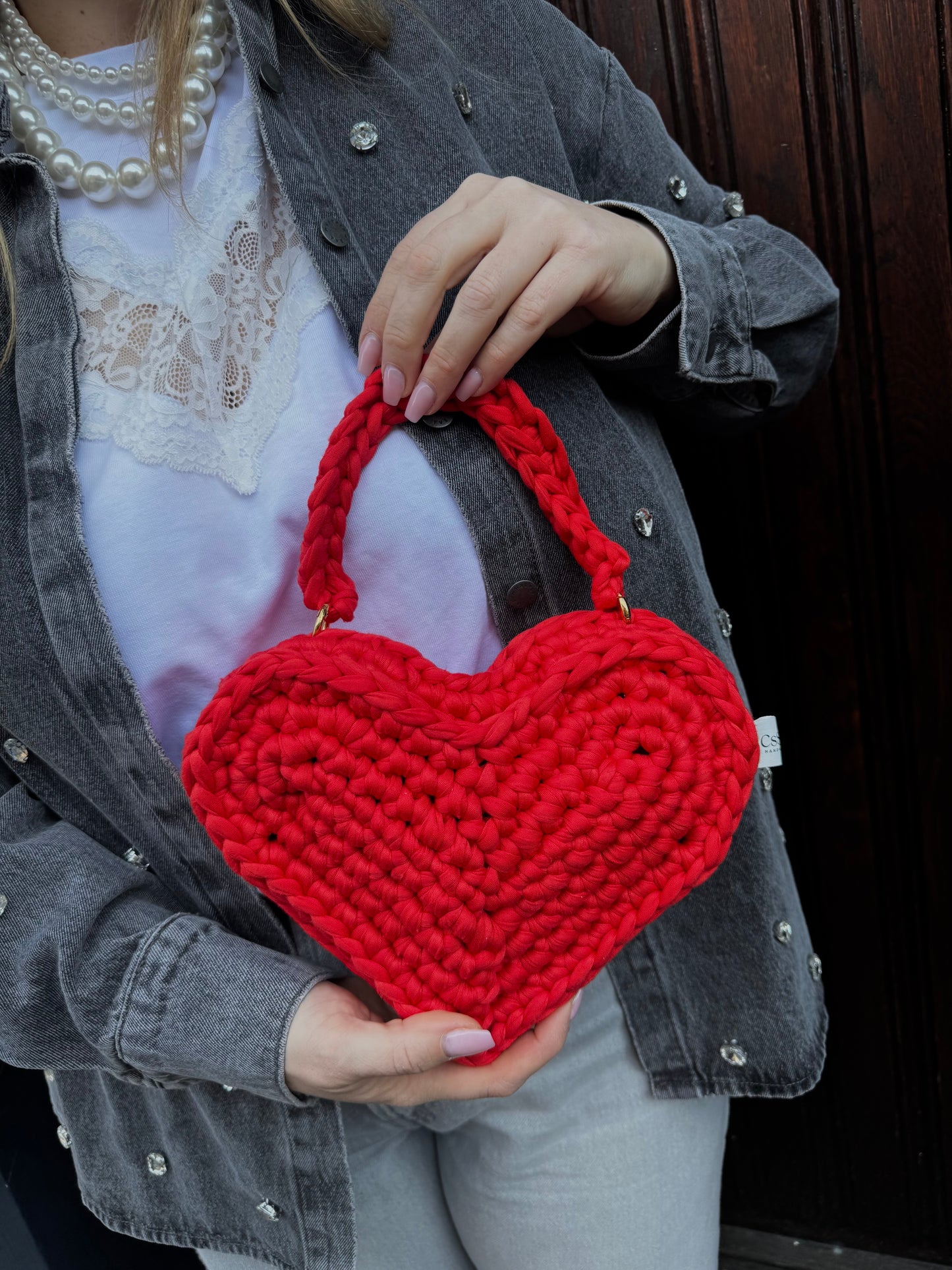 Tasche „Love Heart Lady in Red“