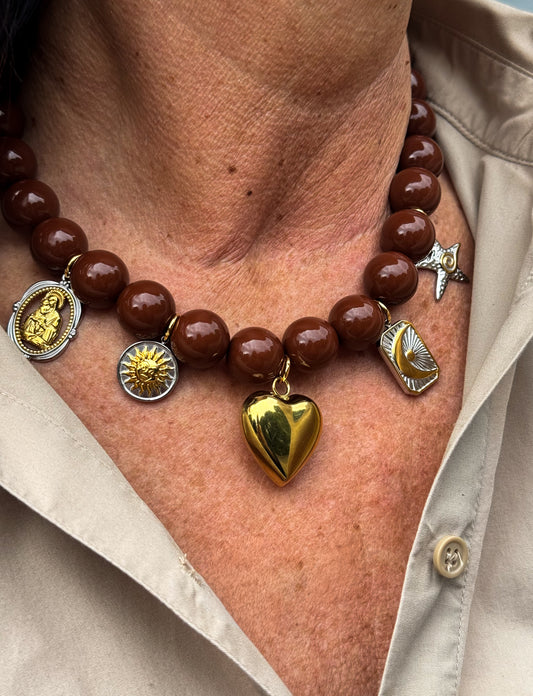 Brown Soul Charm Kette