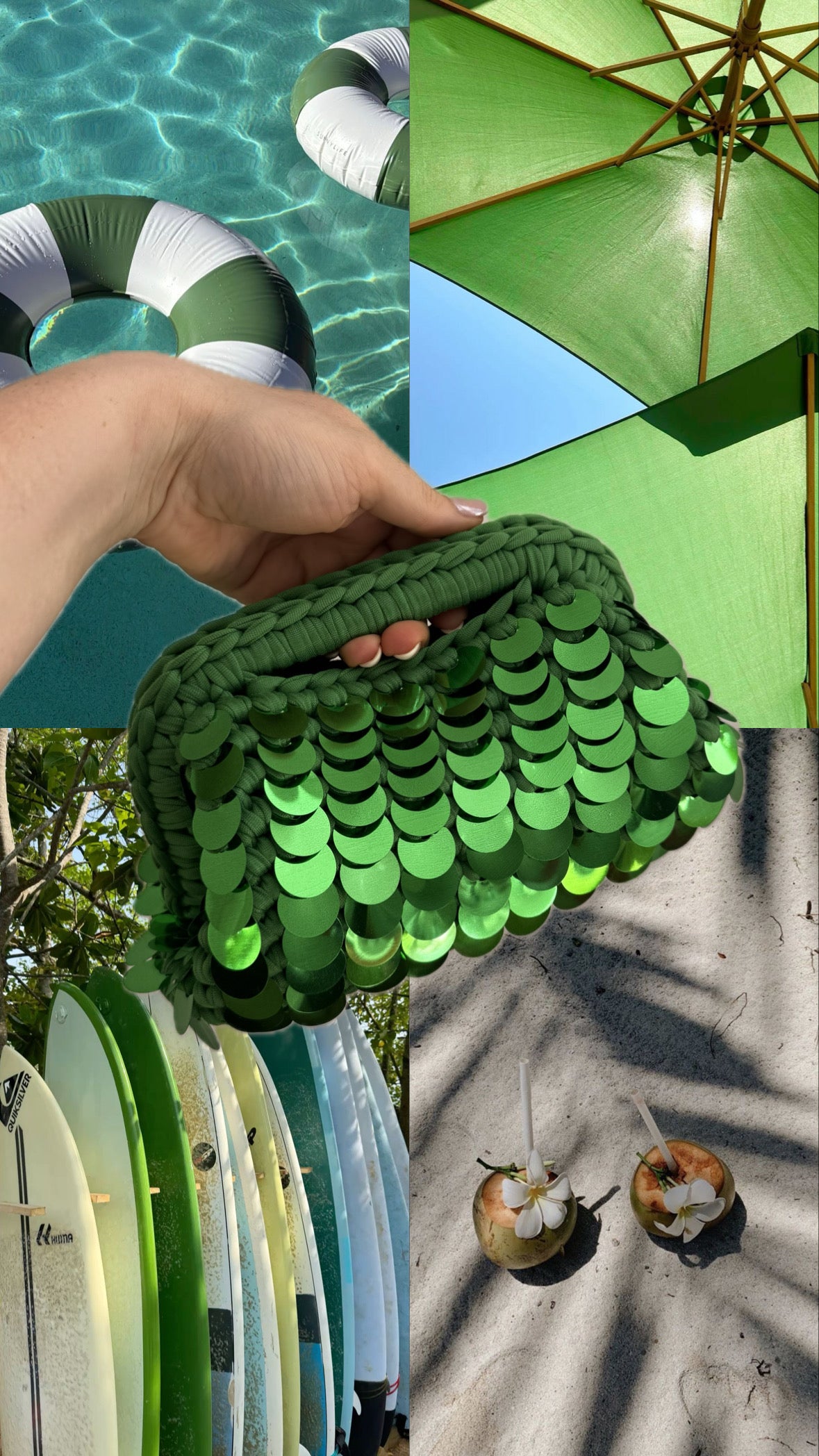 Clutch „Ibiza Green Dream“