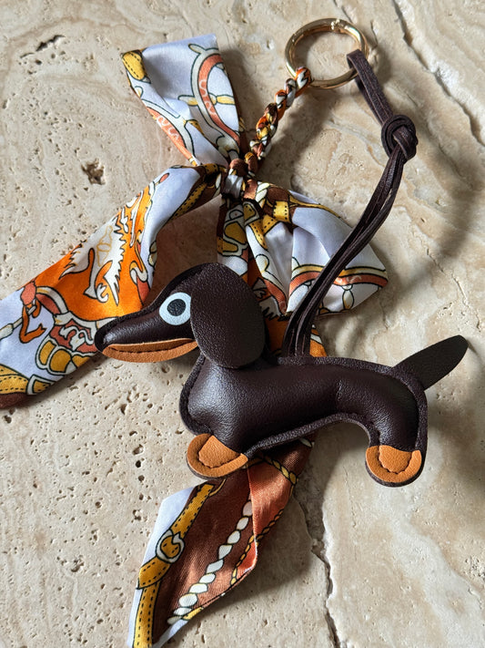 Charm Anhänger „Brown Dackel“