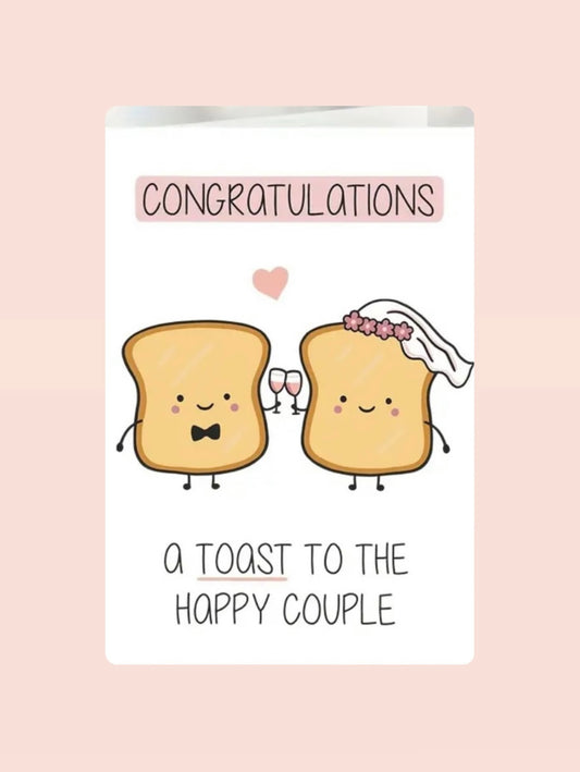 Klappkarte „Toast Wedding“