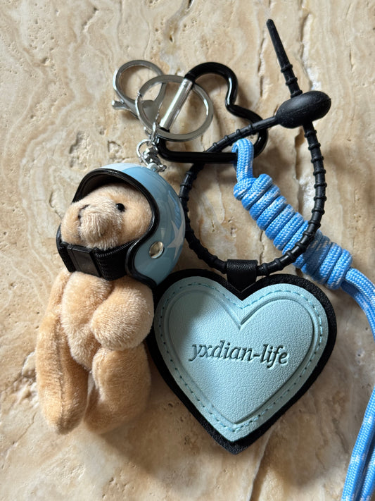 Charm Anhänger „Blue Motor Teddy“