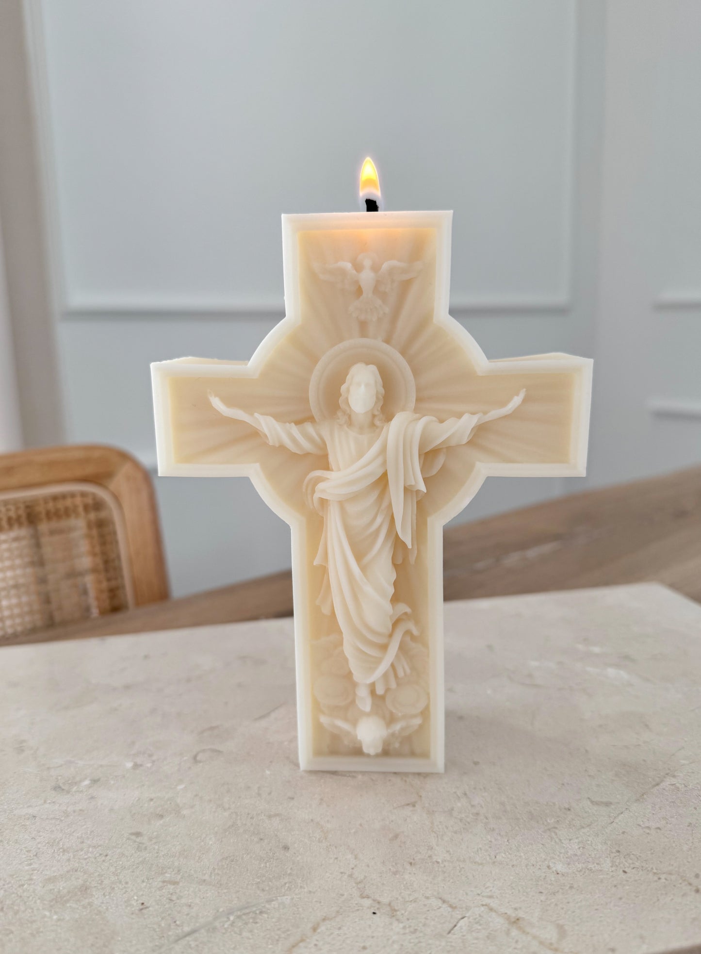 Jesus Kreuz Kerze
