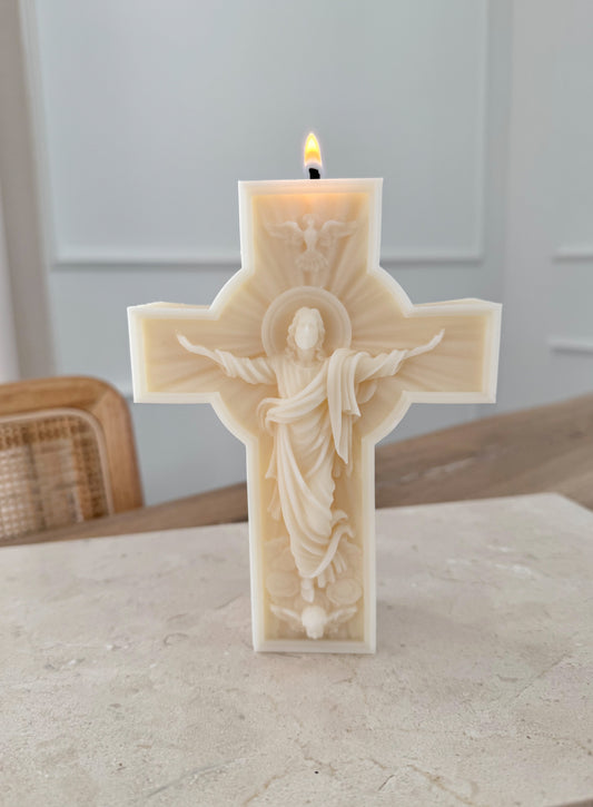 Jesus Kreuz Kerze