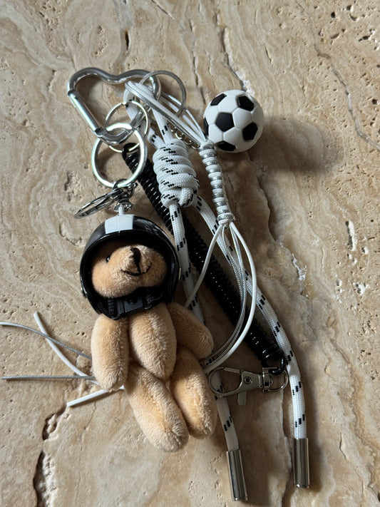 Charm Anhänger „Black Motor Teddy“
