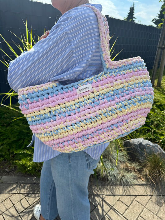 Tasche „Ovale Pastellige Shoppingbag“