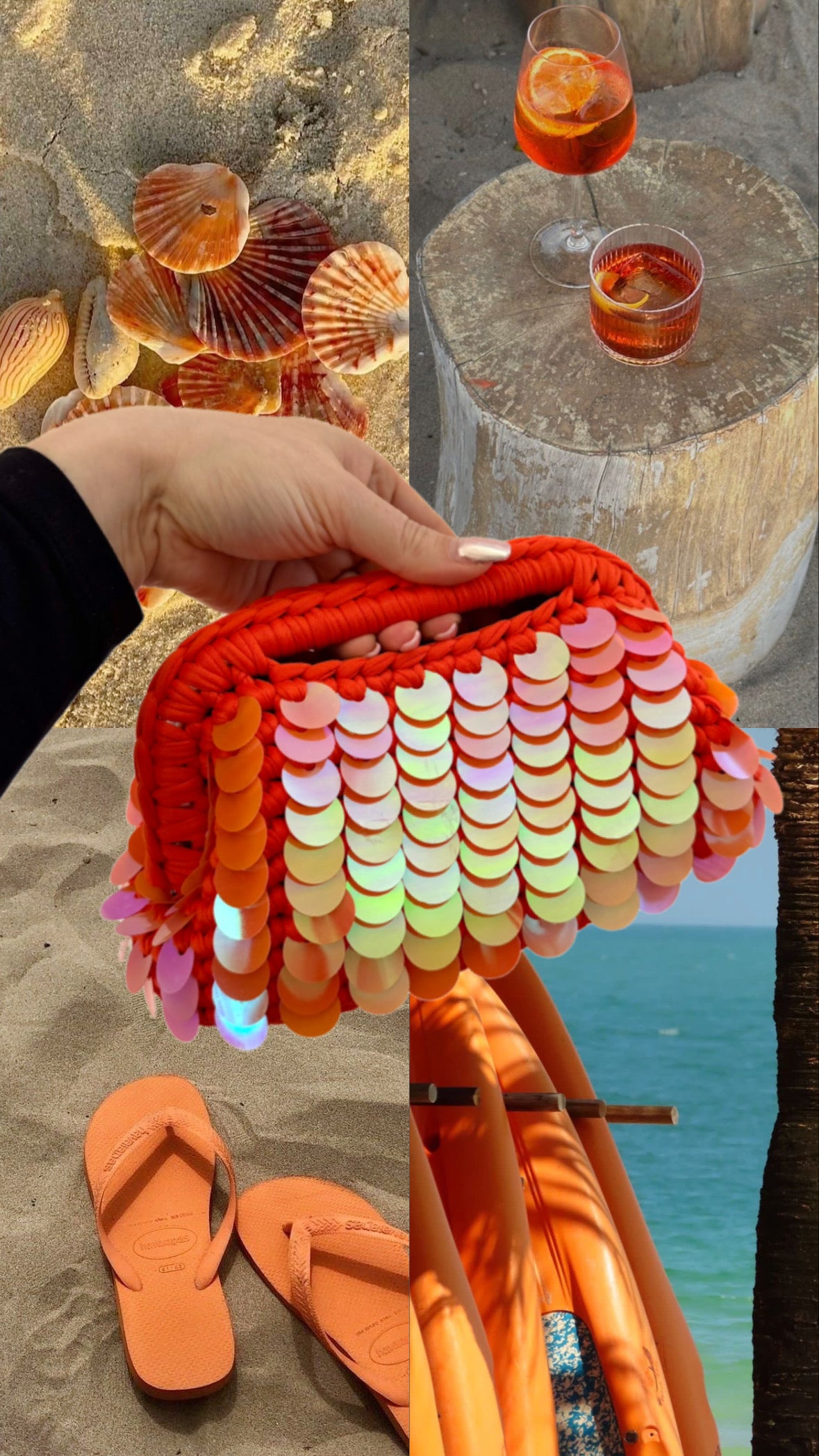 Clutch „Ibiza Orange Dream“