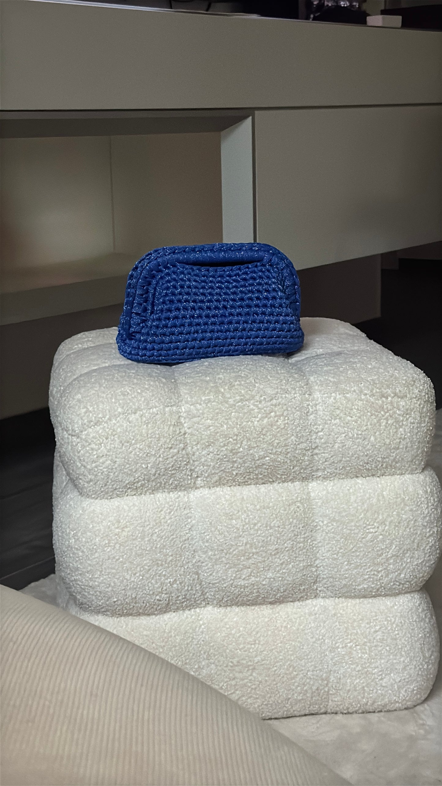Clutch „Royal Blue Glitter“