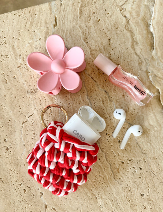 AirPod Hülle Rot&Rosa