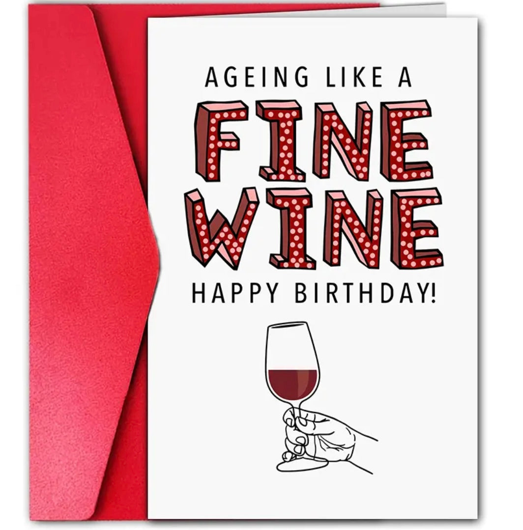 Klappkarte „Fine Wine“