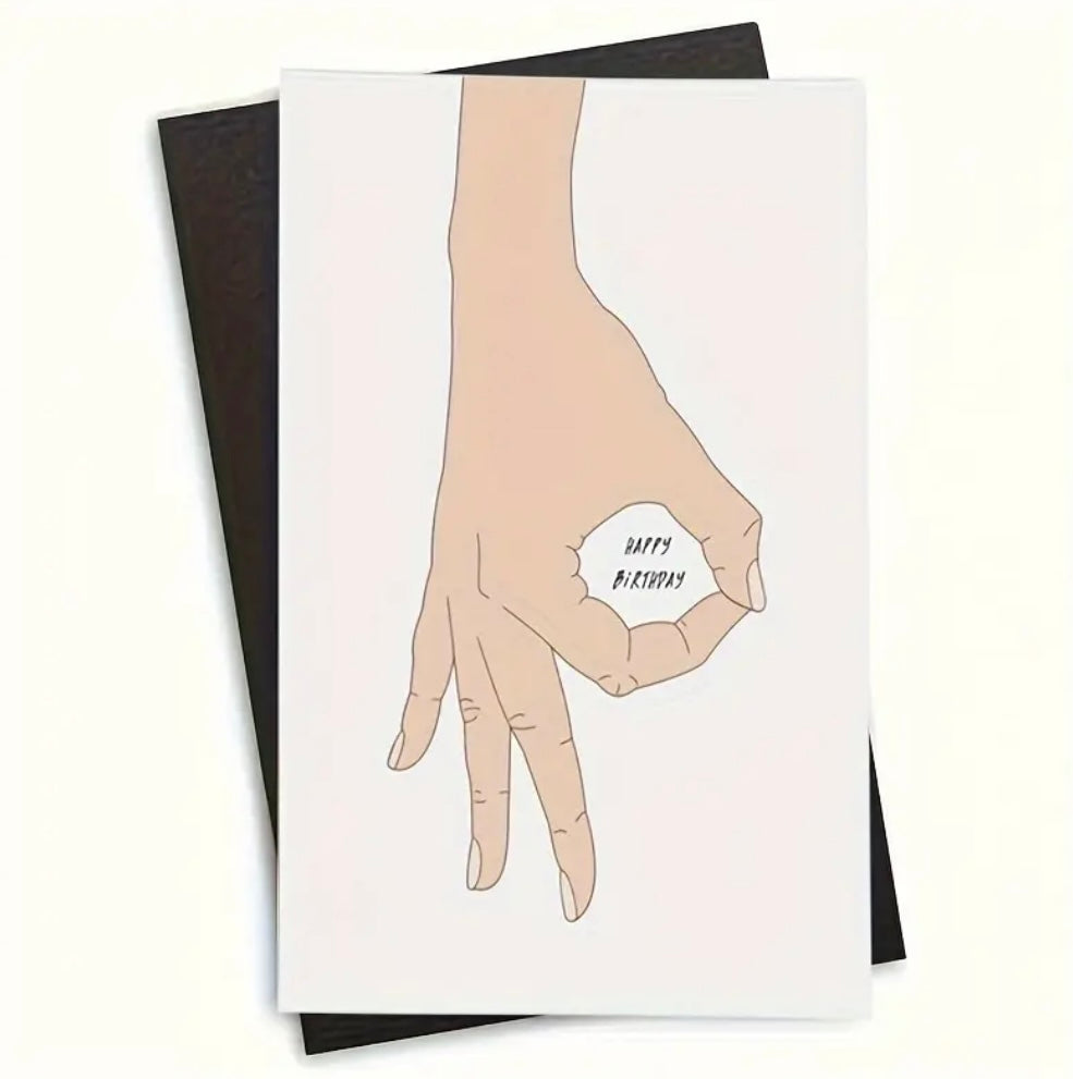 Postkarte „Finger“