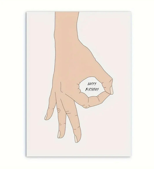 Postkarte „Finger“