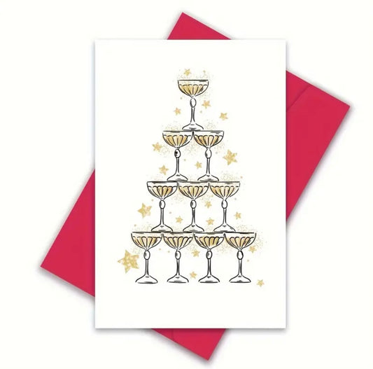 Klappkarte „Champagner“