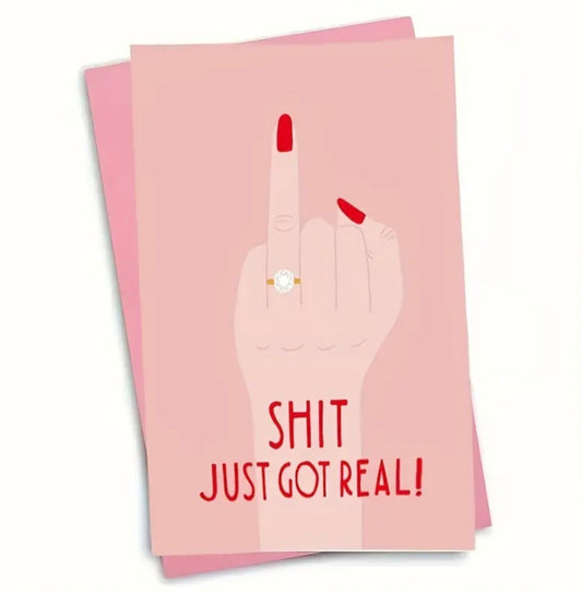 Postkarte „Just go real“