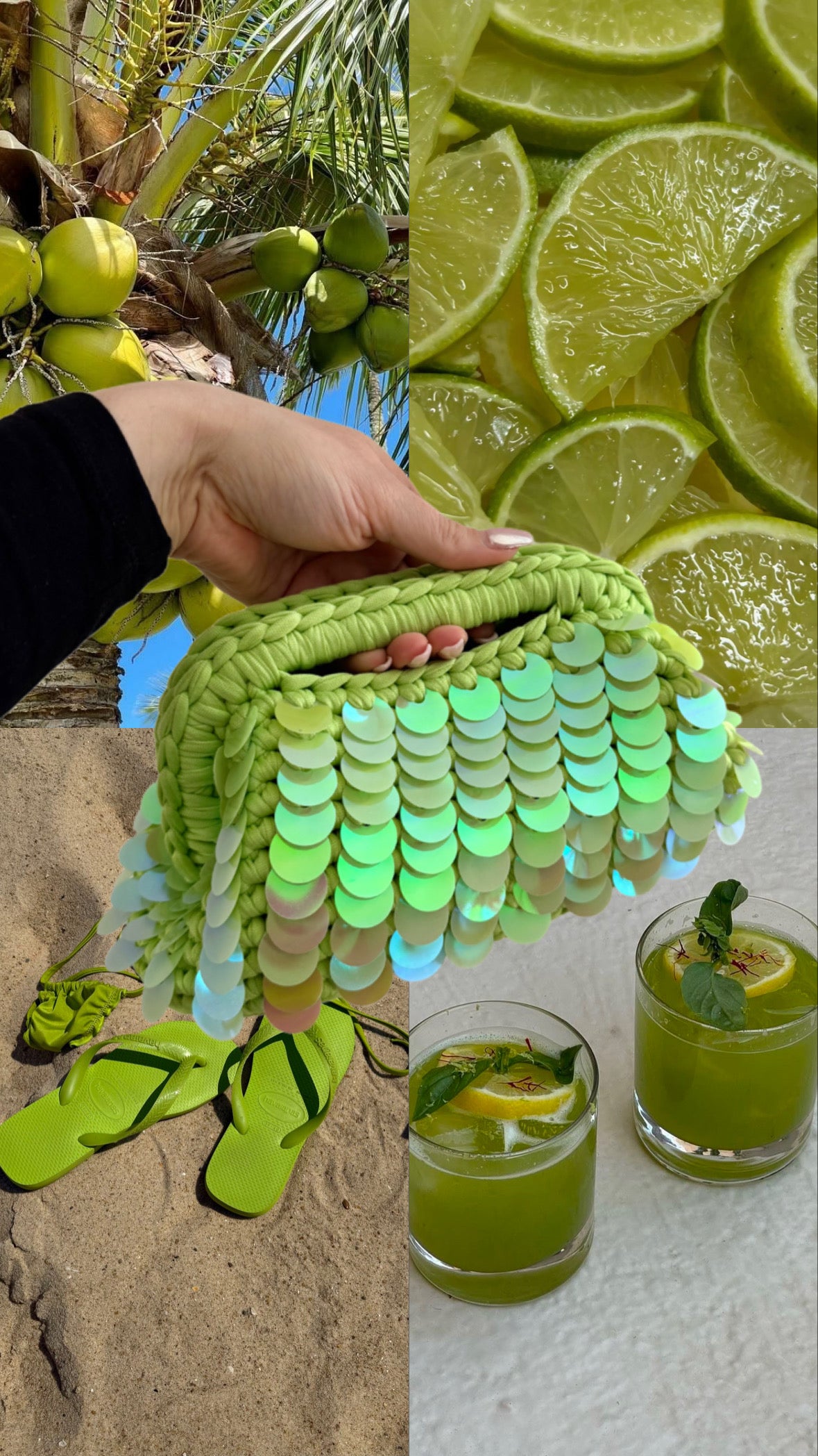 Clutch „Ibiza Toxic Green Dream“